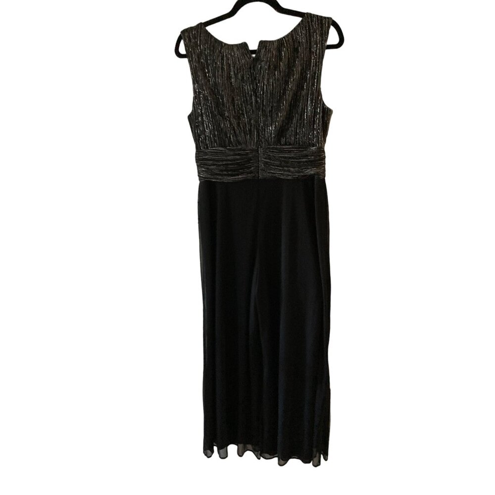 NWT Connected Petite Sleeveless V-Neck Metallic Jumpsuit 6P - Picture 6 of 10